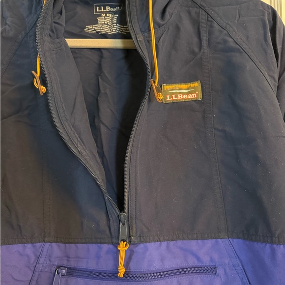 L.L. Bean Navy and Purple Colorblock Mountain Classic Anorak - Picture 3 of 4